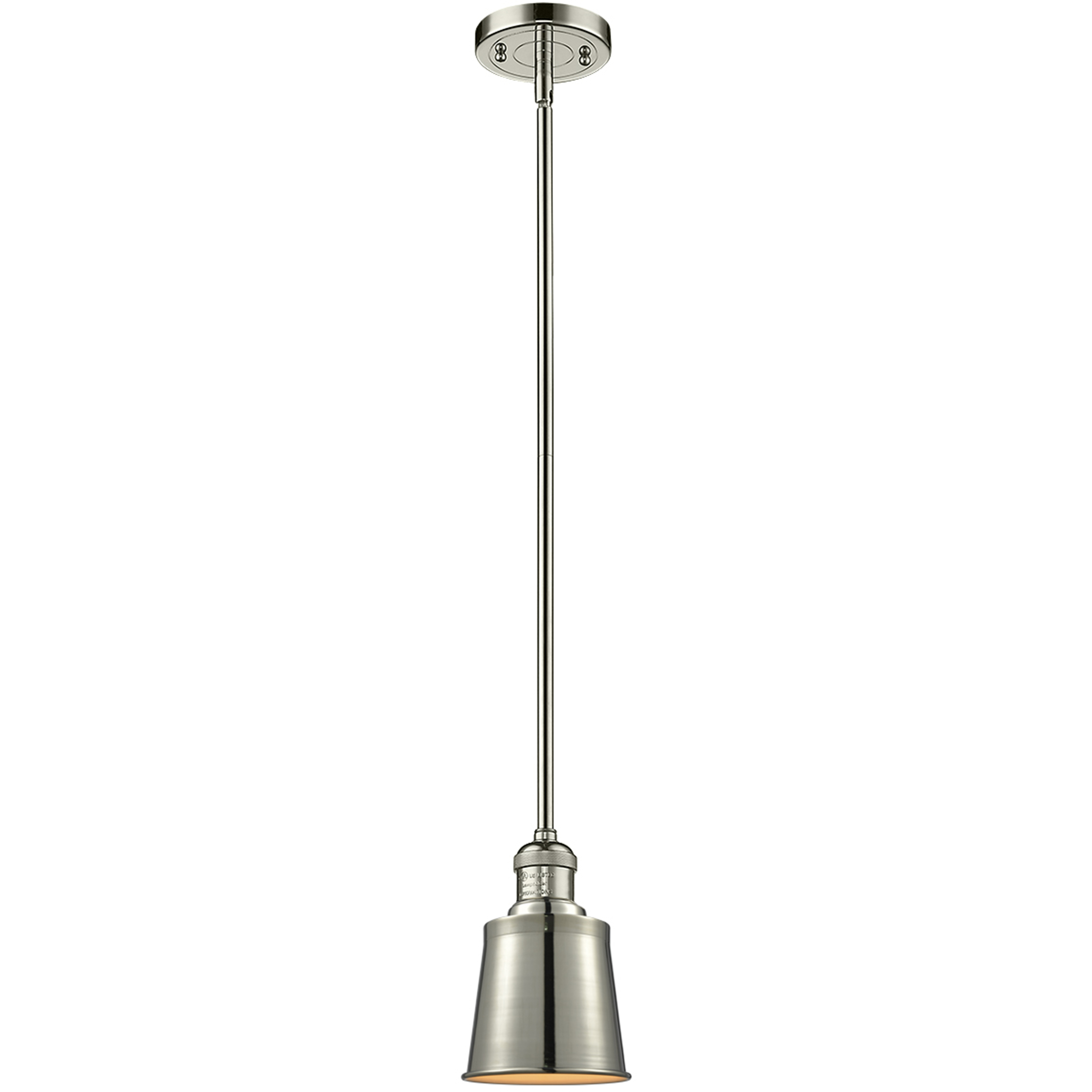 Franklin Restoration Addison 1 Light 5 inch Polished Nickel Mini Pendant Ceiling Light in Incandescent, Franklin Restoration
