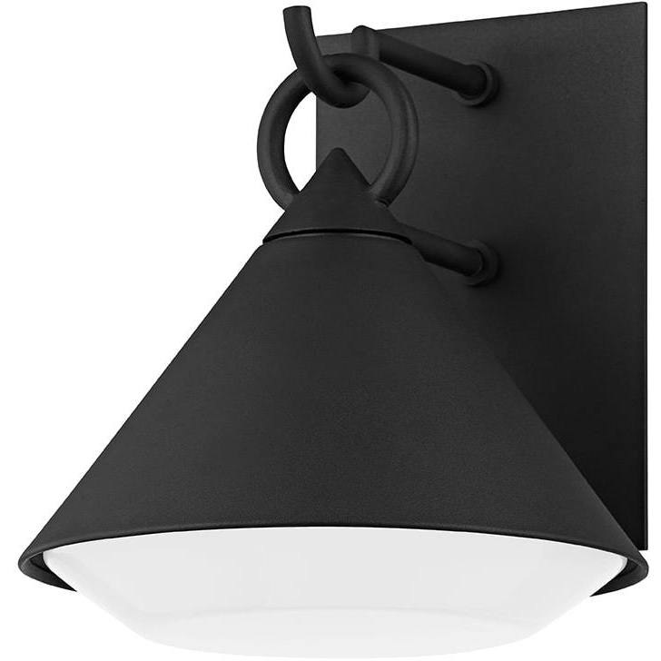 Catalina 1 Light 10 inch Textured Black Outdoor Wall Sconce