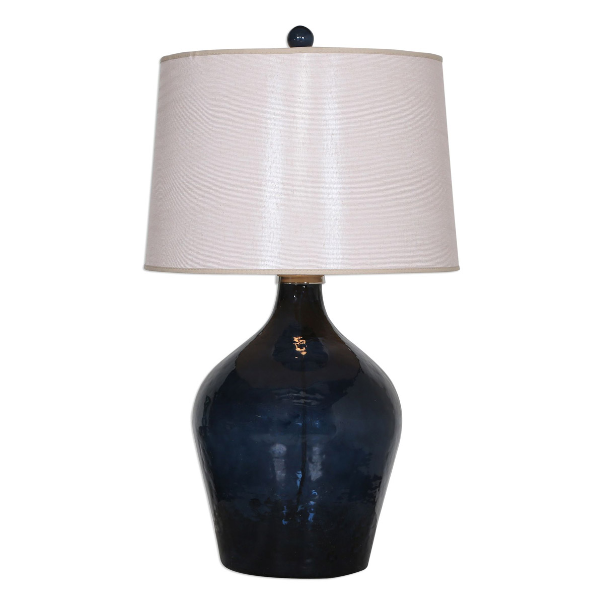 Lamone 31 inch 150 watt Midnight Blue Glass Lamps Portable Light