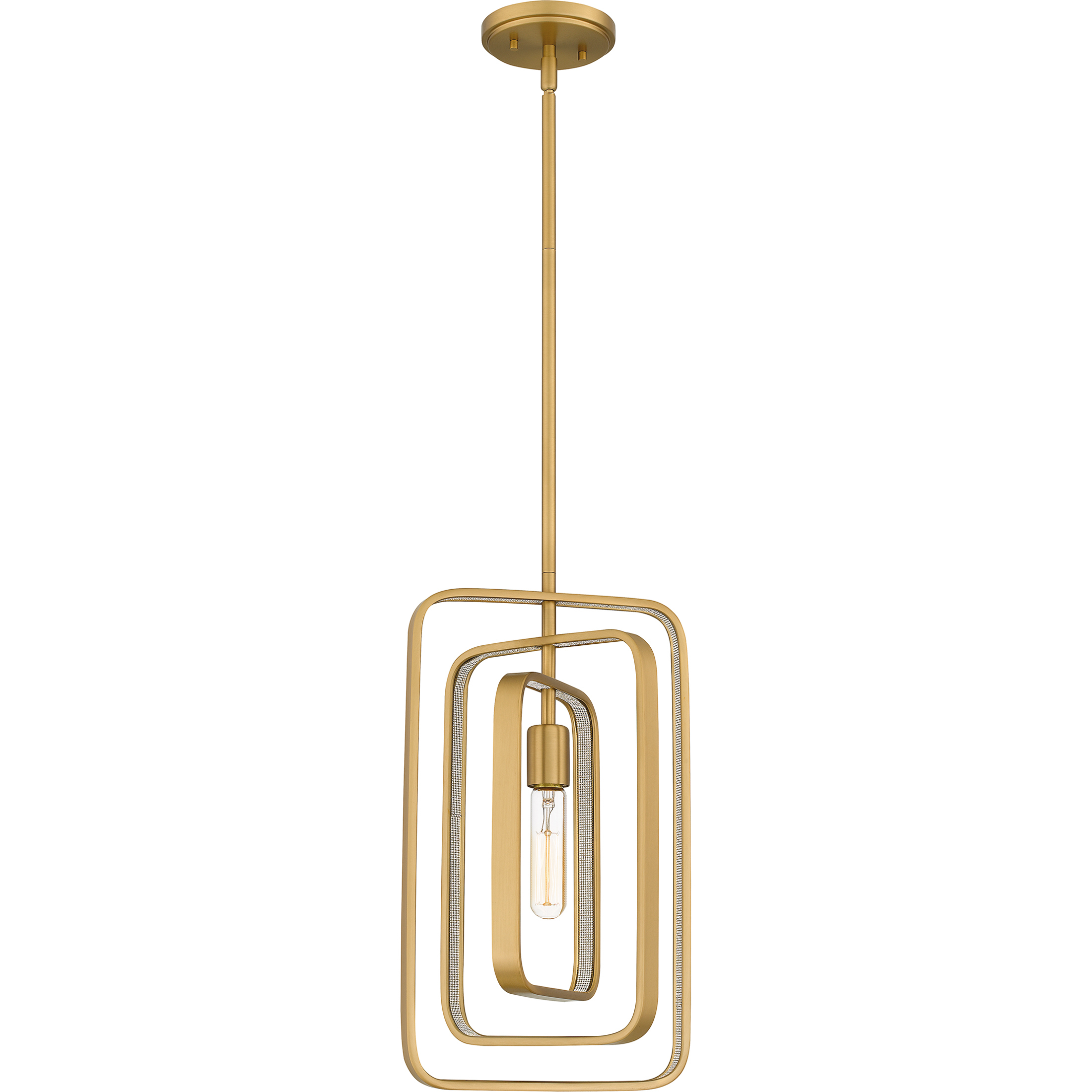 Dupree 1 Light 10 inch Brushed Weathered Brass Mini Pendant Ceiling Light