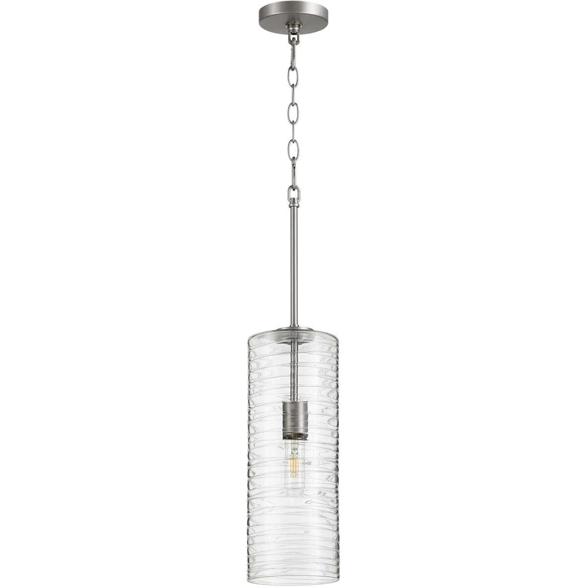 Fort Worth 1 Light 6 inch Satin Nickel Pendant Ceiling Light