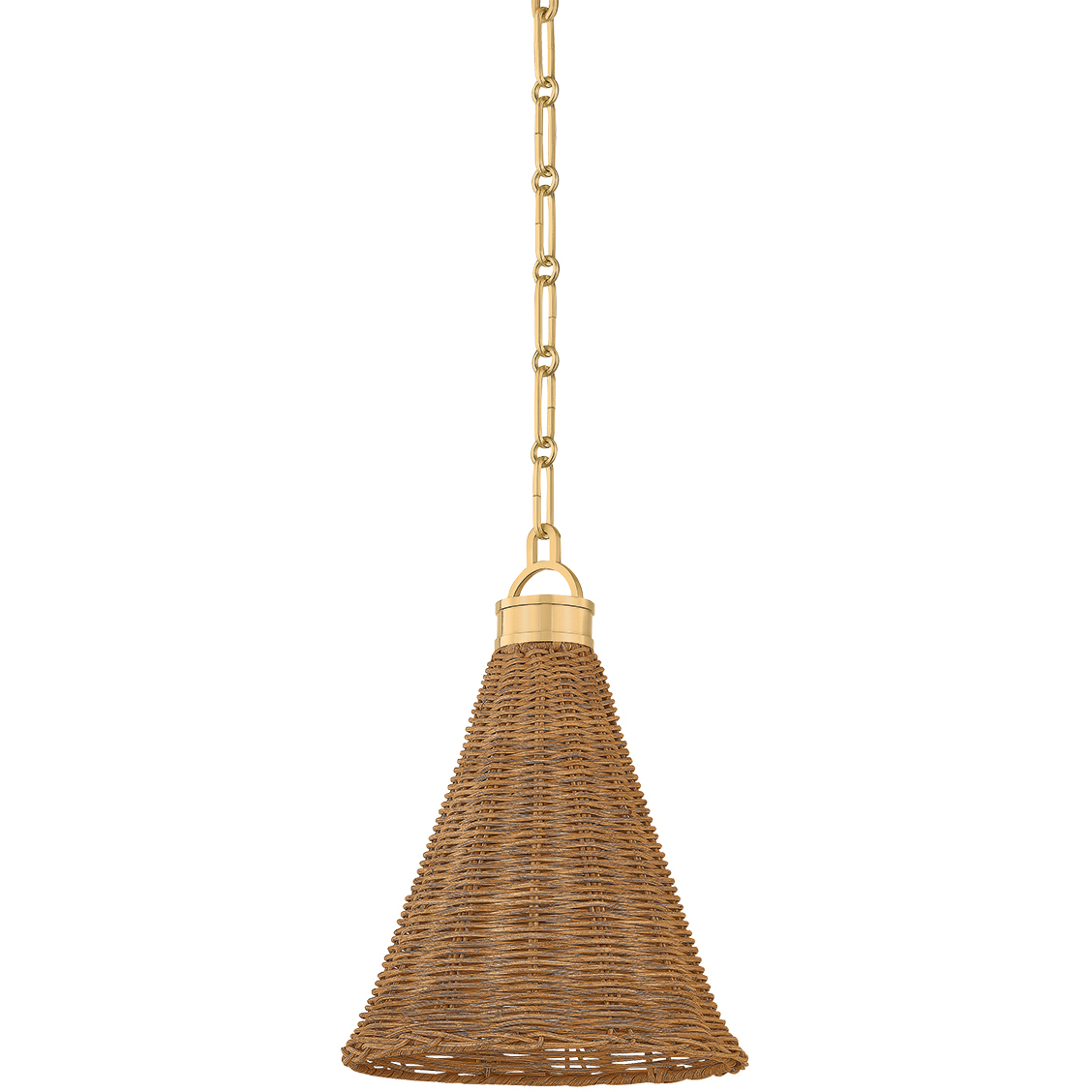 Kensington 1 Light 10 inch Aged Brass Pendant Ceiling Light