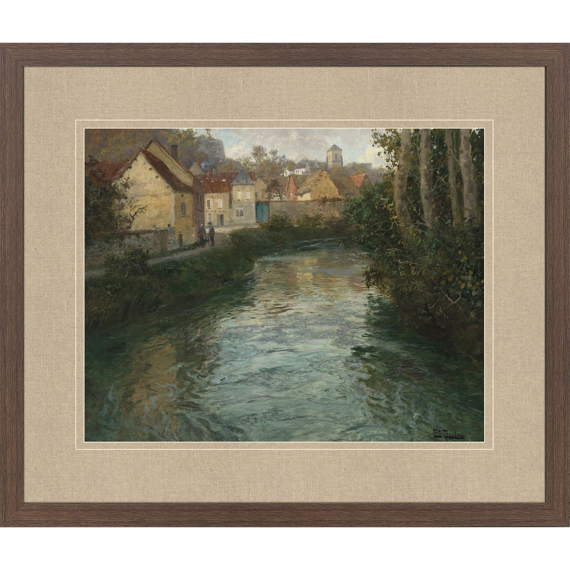 Paragon Brown and Multi and Rust and Teal Framed Art
