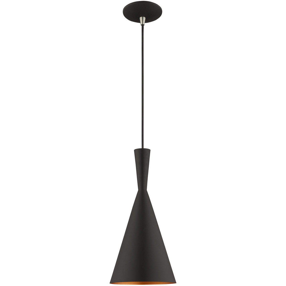 Allison 1 Light 7.25 inch Black Mini Pendant Ceiling Light