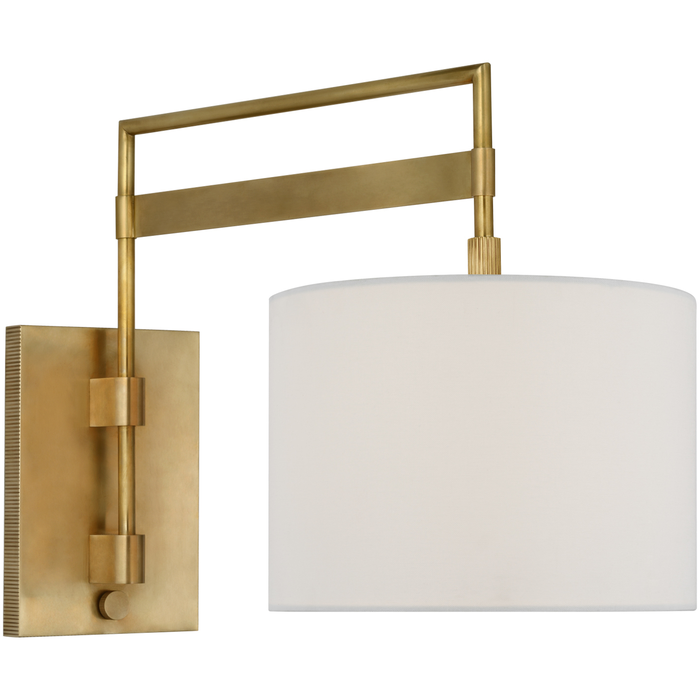Ray Booth Gael LED 11 inch Antique Brass Articulating Wall Light, Medium