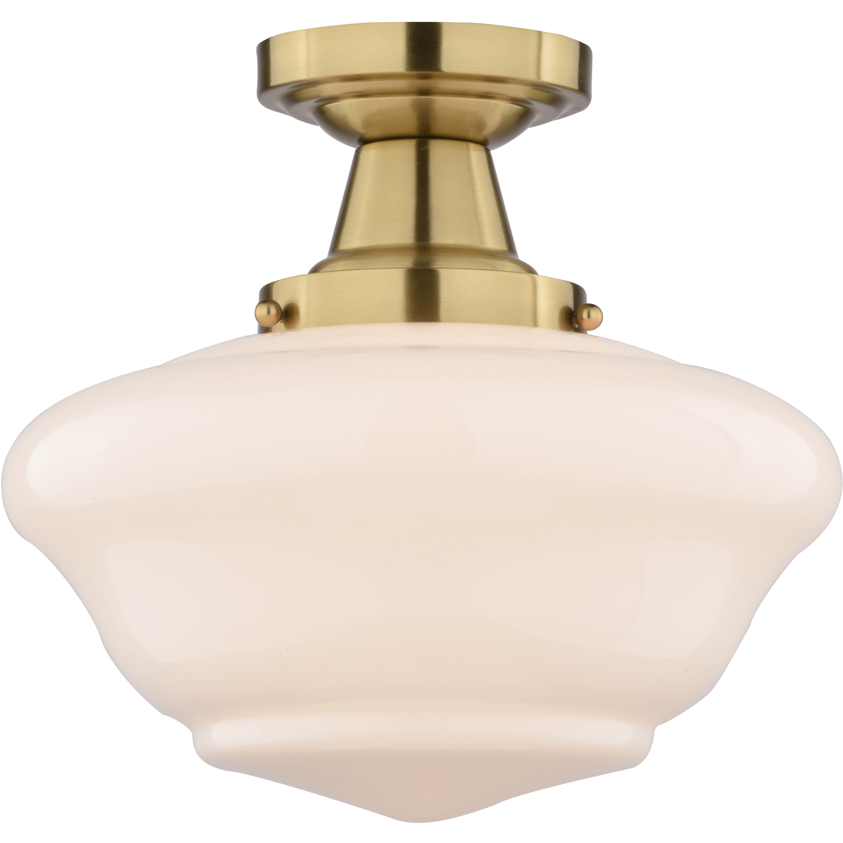 Eastgate 1 Light 12 inch Antique Gold Semi-Flush Mount Ceiling Light
