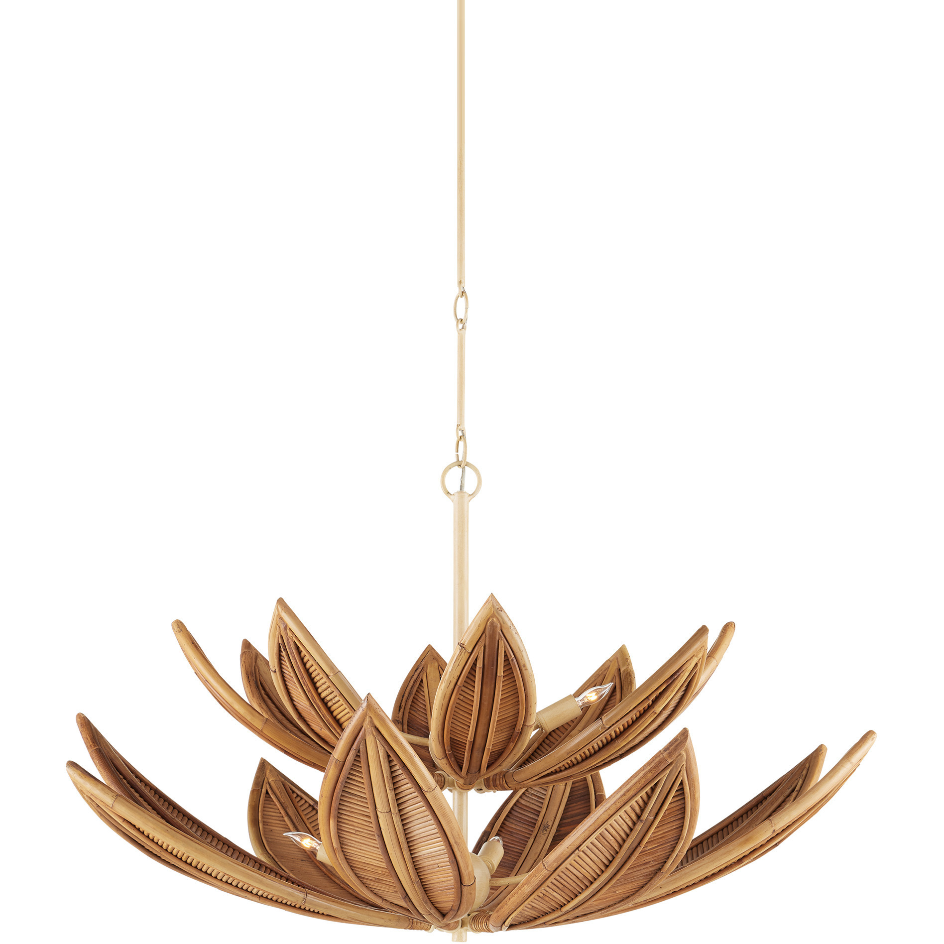 Cubana 8 Light 40.25 inch Coco Cream Two-Tier Chandelier Ceiling Light