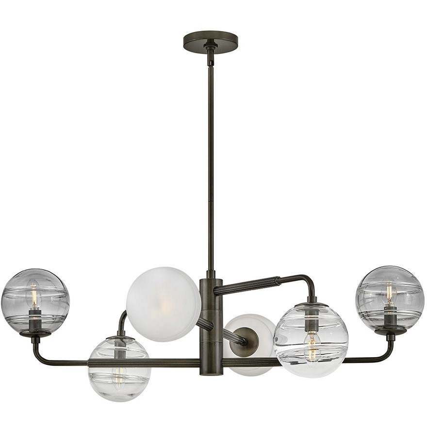 Oberon 6 Light 36.5 inch Black Oxide Chandelier Ceiling Light