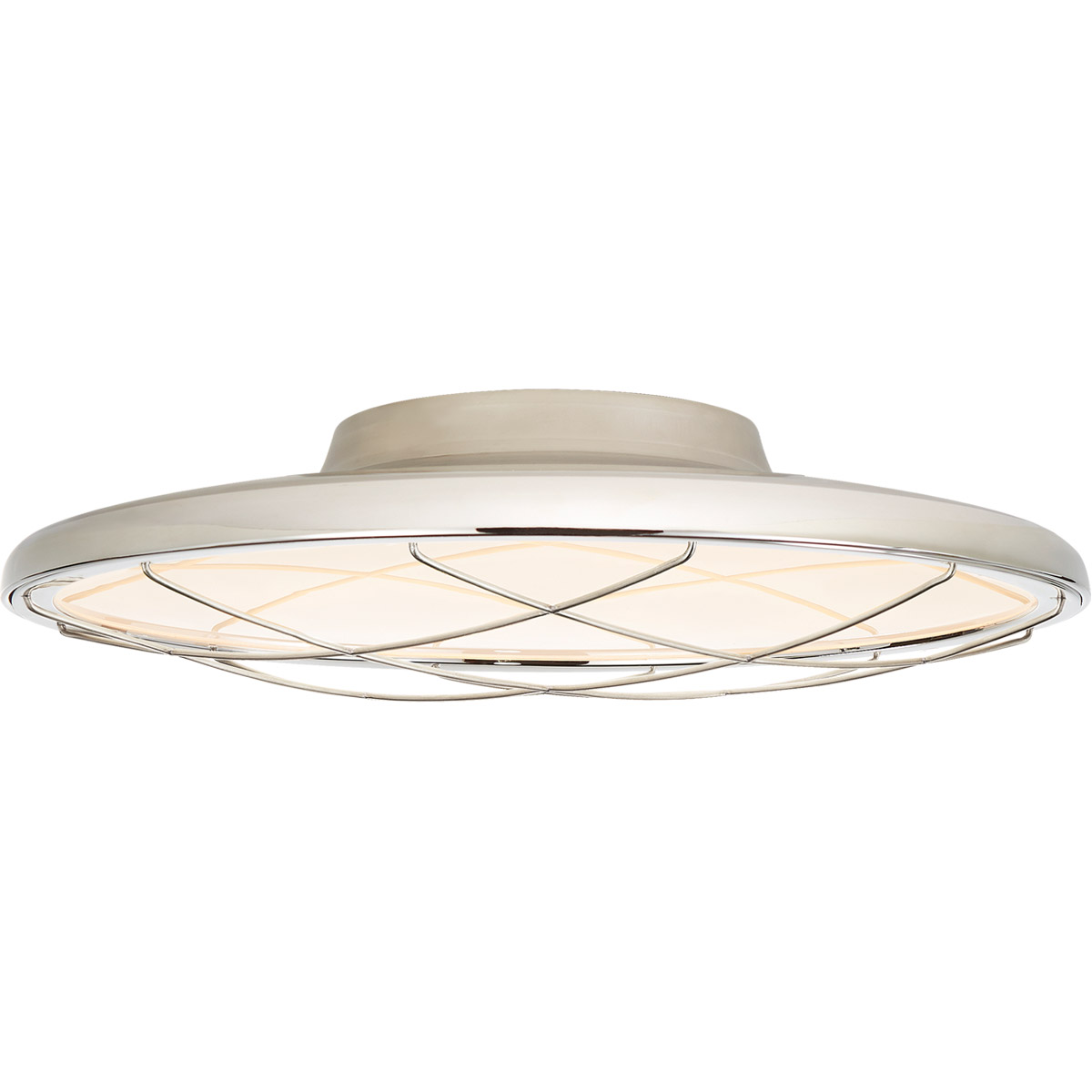 Peter Bristol Dot LED 16.5 inch Polished Nickel Flush Mount Ceiling Light