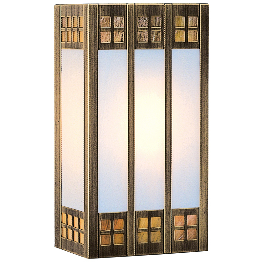 Glasgow 1 Light 6.5 inch Raw Copper ADA Wall Mount Wall Light in Gold White Iridescent