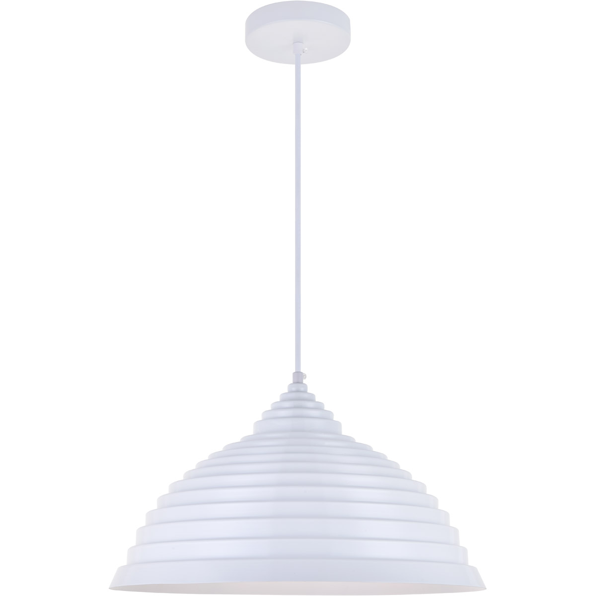 Circa 1 Light 15.5 inch White Pendant Ceiling Light