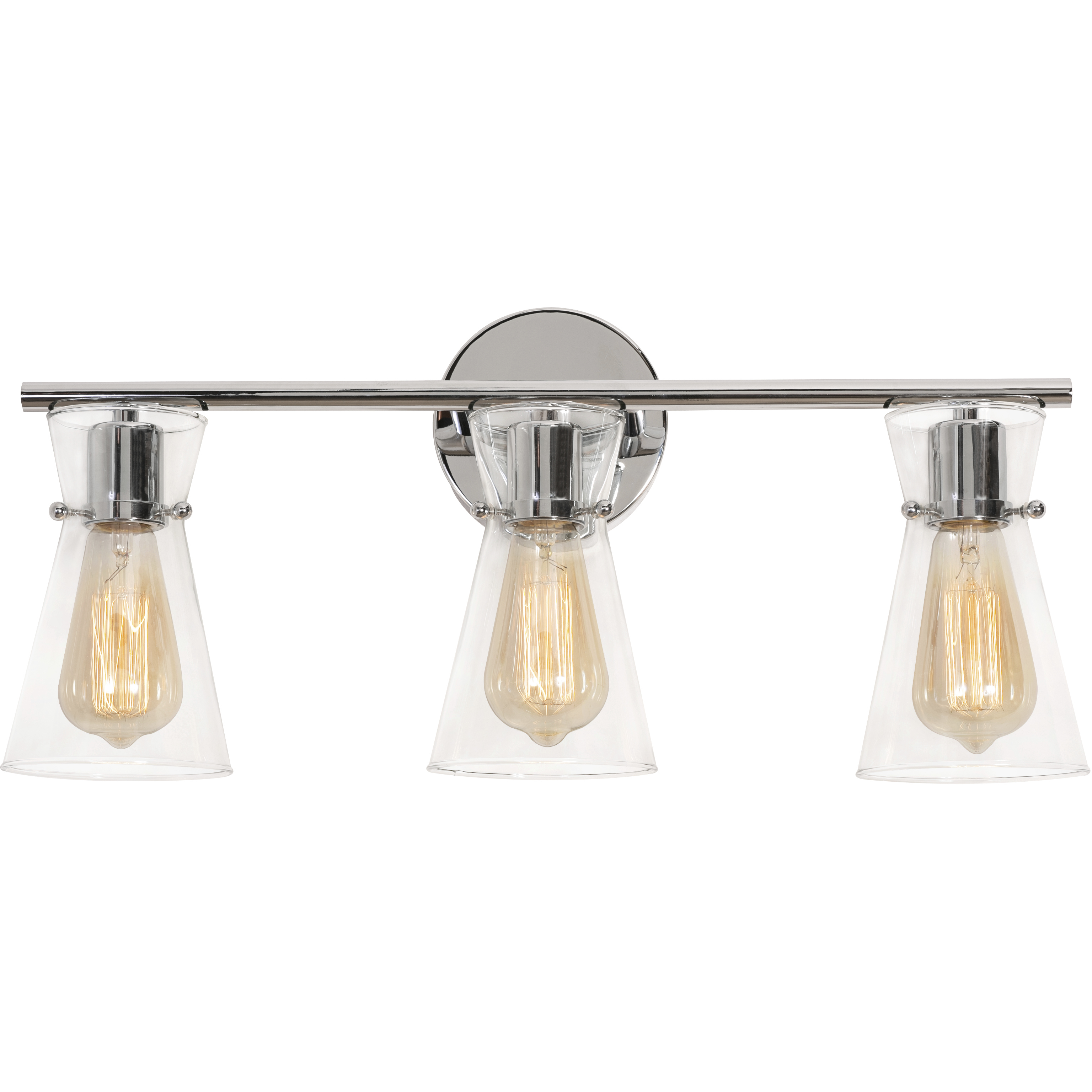 Amanda 3 Light 22 inch Polished Chrome Vanity Light Wall Light