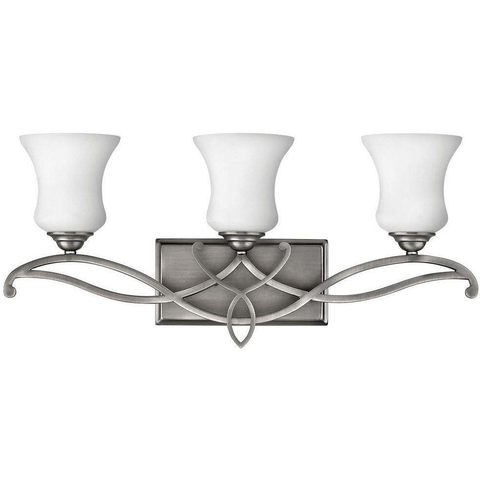 Brooke 3 Light 24 inch Antique Nickel Vanity Light Wall Light