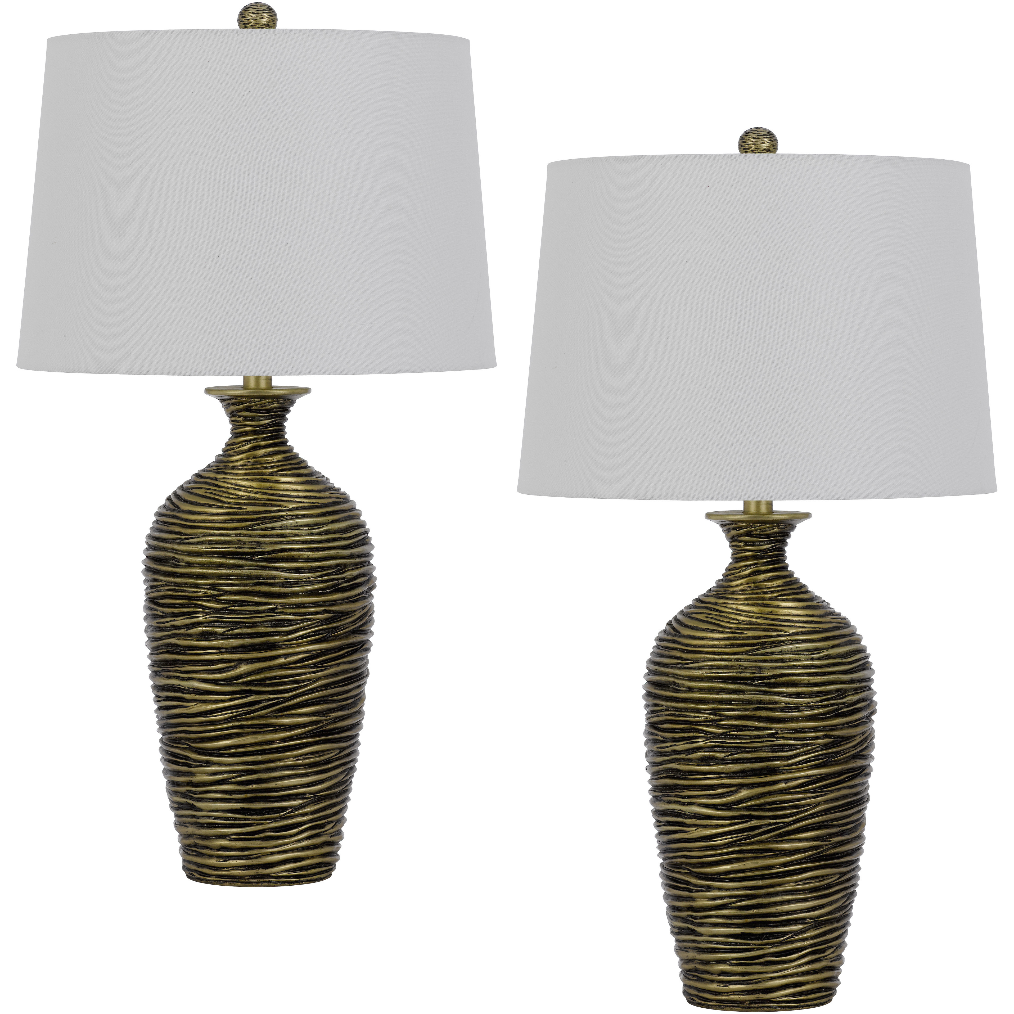 Aurora 29 inch 150.00 watt Antique Bronze Lamp Set Portable Light