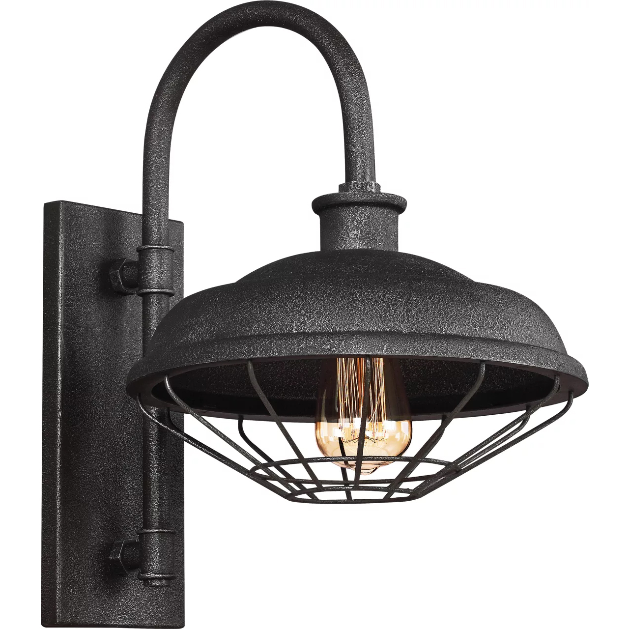 Lennex 1 Light 17.25 inch Slate Grey Metal Outdoor Wall Lantern
