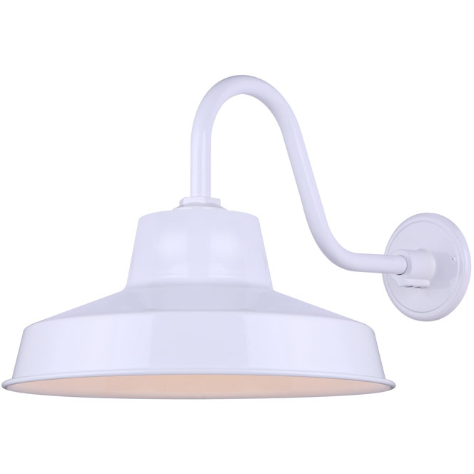 Landis 14 inch White Outdoor Barn Light