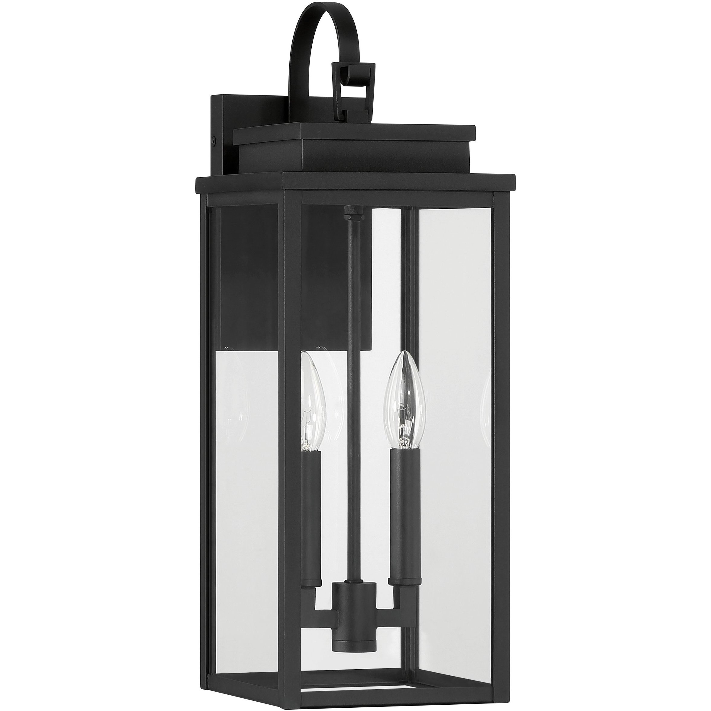 Hillside 2 Light 19.75 inch Textured Black Exterior Wall Sconce