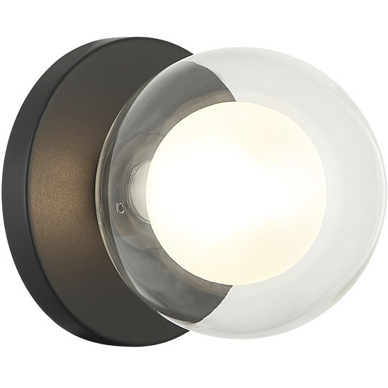 Solaris 1 Light 5.88 inch Matte Black Wall Sconce Wall Light
