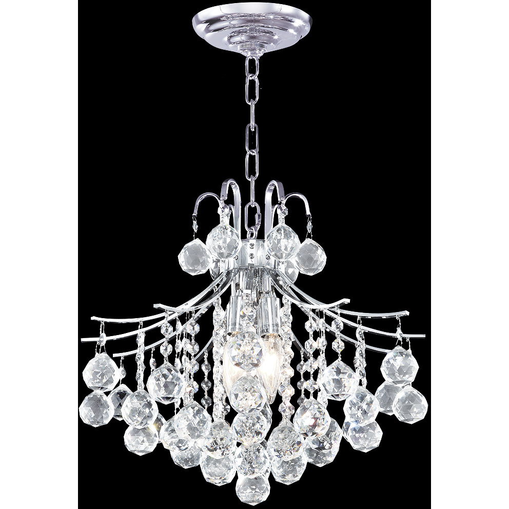 Cascade 4 Light 16 inch Silver Dual Mount Ceiling Light, Convertible to Pendant