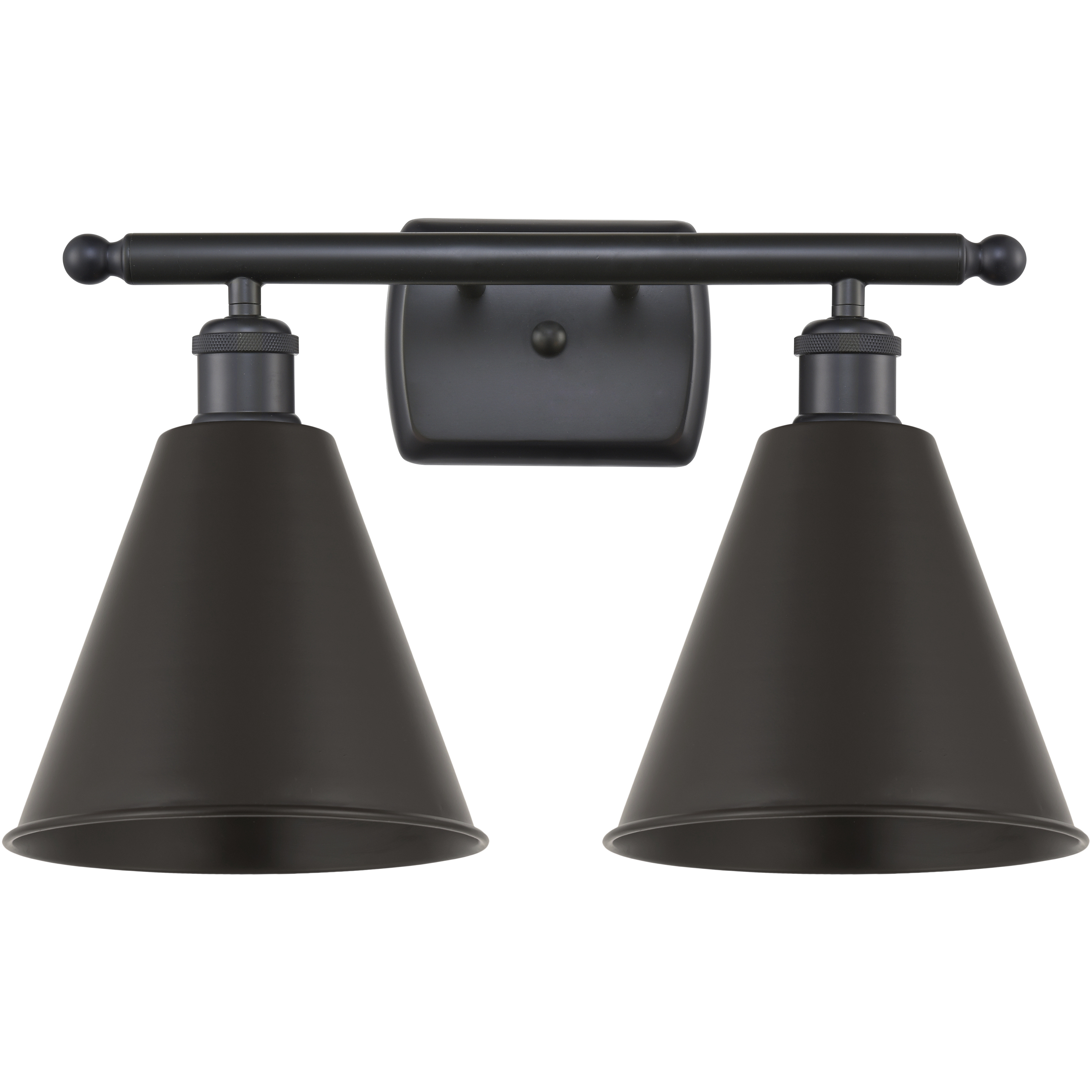 Ballston Cone LED 18 inch Matte Black Bath Vanity Light Wall Light