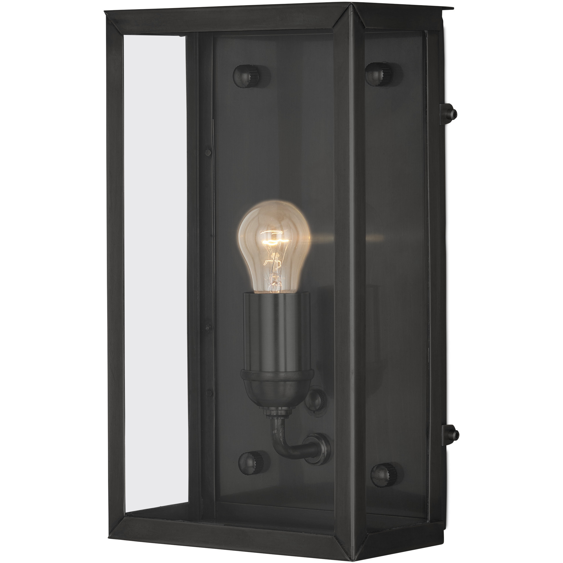 Royster 1 Light 13.75 inch Matte Black Outdoor Wall Sconce
