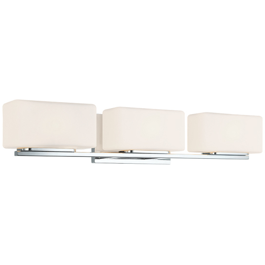 Chiclet 3 Light 25 inch Chrome Wall Sconce Wall Light