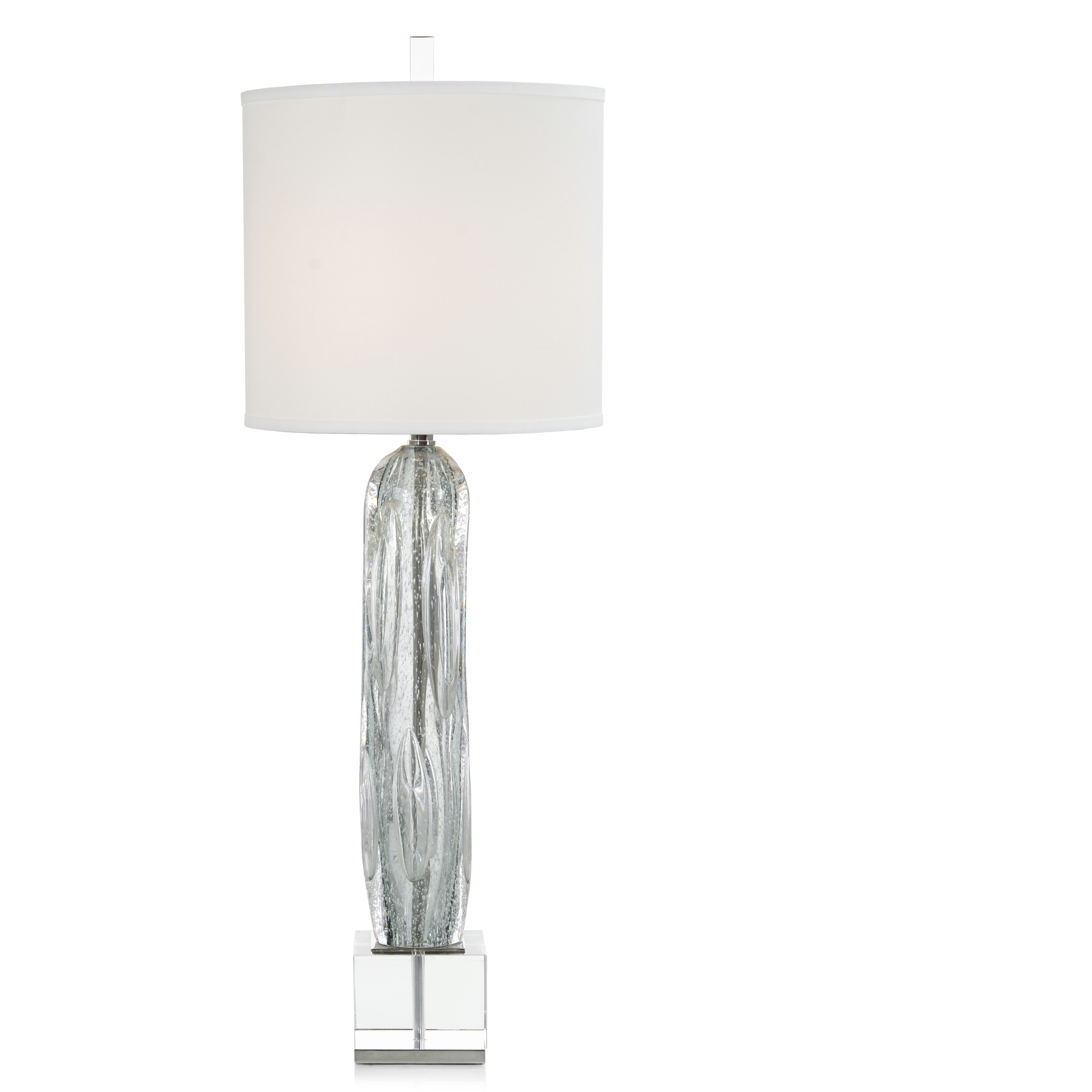 Argentine Blue and Grey Buffet Lamp Portable Light