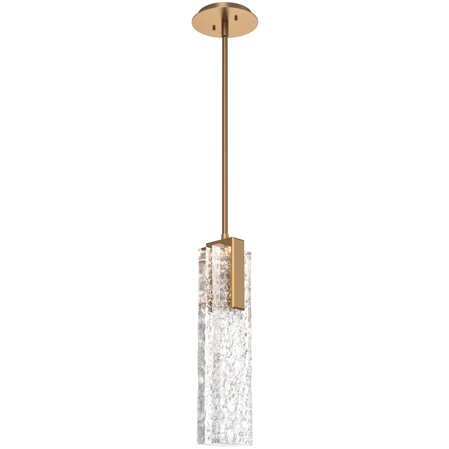 Glacier LED 3.5 inch Novel Brass Pendant Ceiling Light in 3000K LED