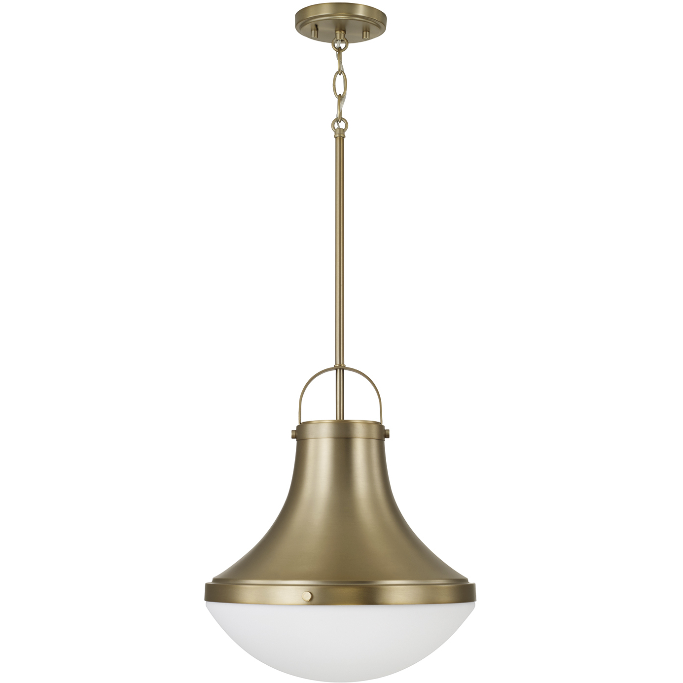 Arlo 1 Light 14 inch Aged Brass Pendant Ceiling Light