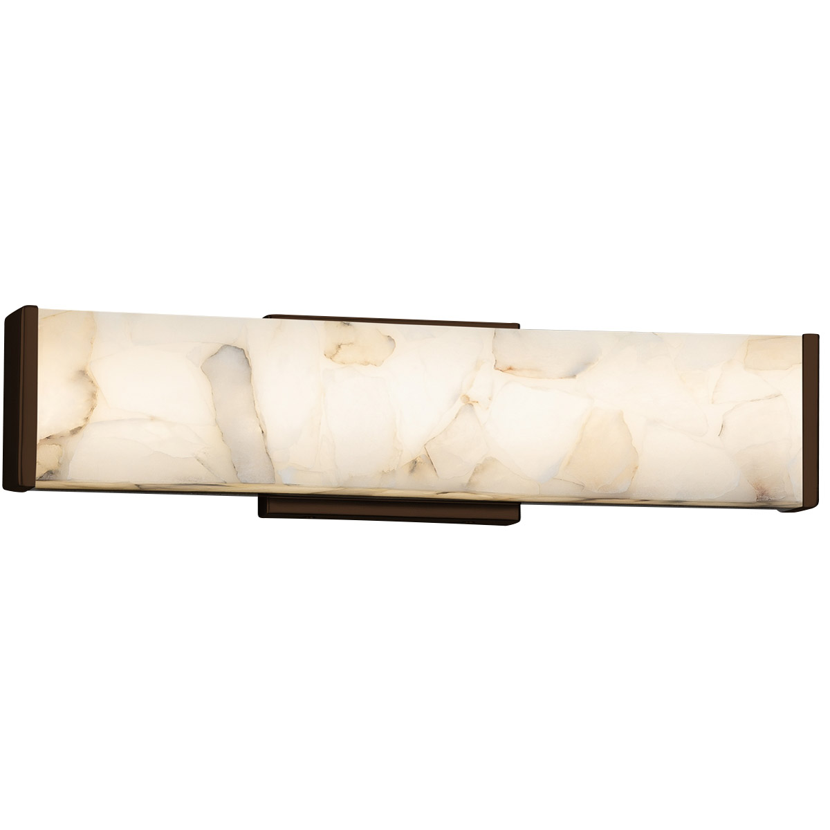 Alabaster Rocks 18.5 inch Dark Bronze Vanity Light Wall Light