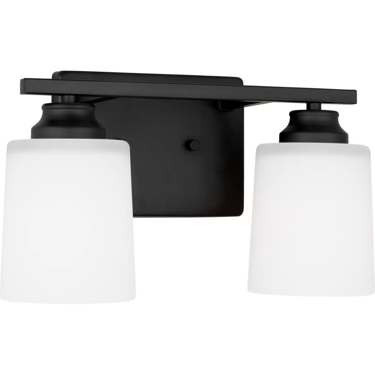 Vinton 2 Light 13.13 inch Midnight Black Wall Bath Fixture Wall Light in Incandescent