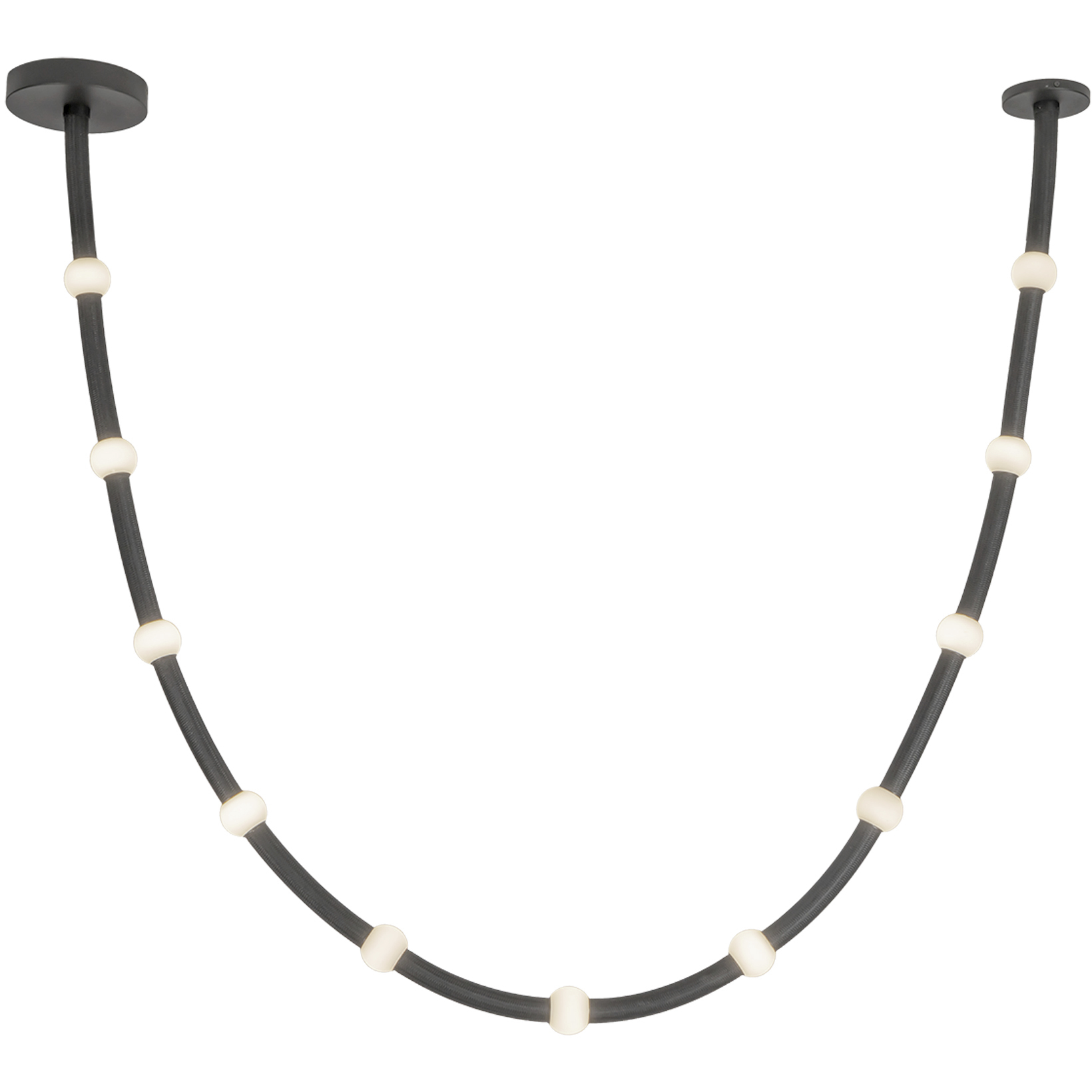 Corda LED 2.38 inch Black Pendant Ceiling Light in Universal Voltage