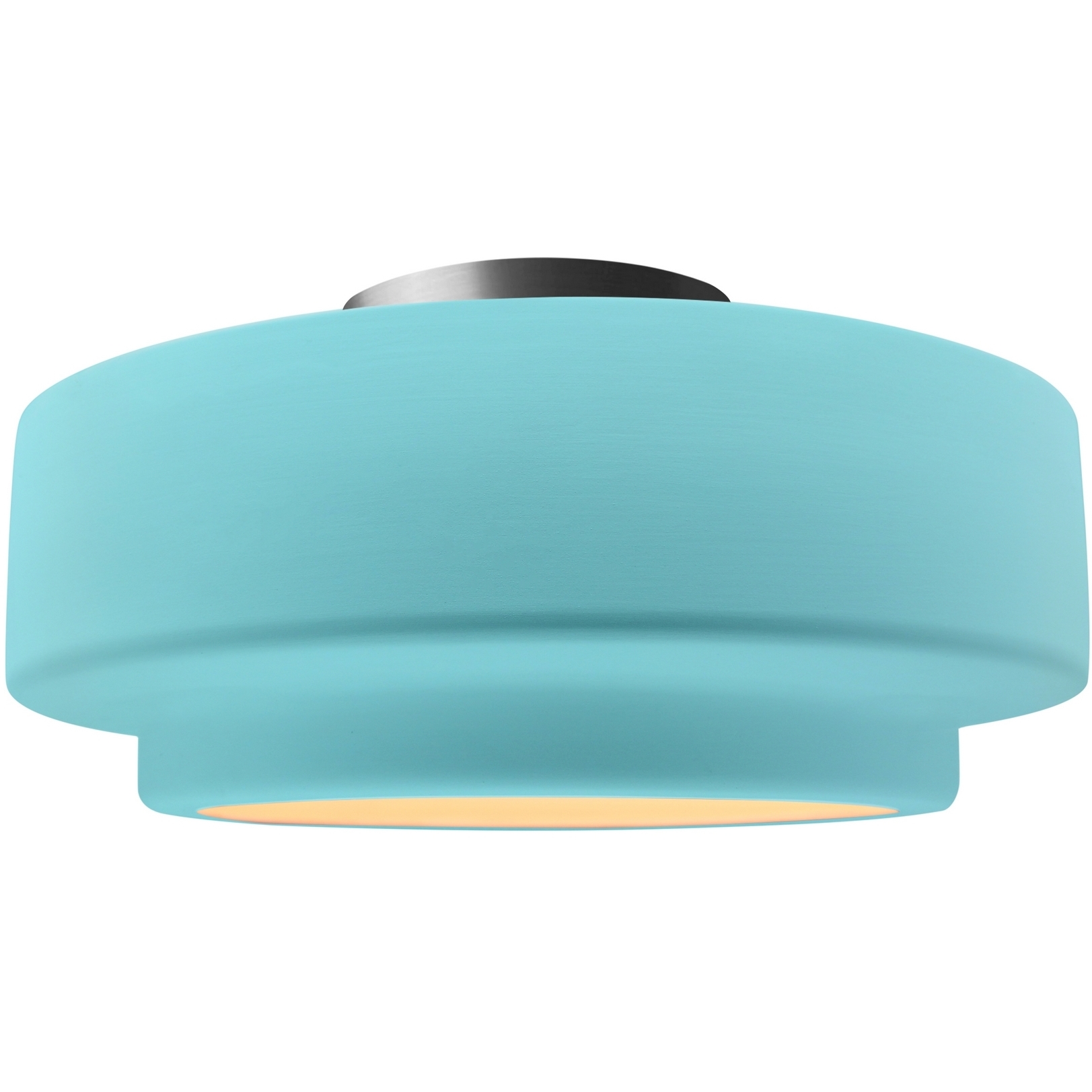 Radiance Collection - Tier LED 12 inch Reflecting Pool Semi-Flush Ceiling Light, Form+Finish+Function