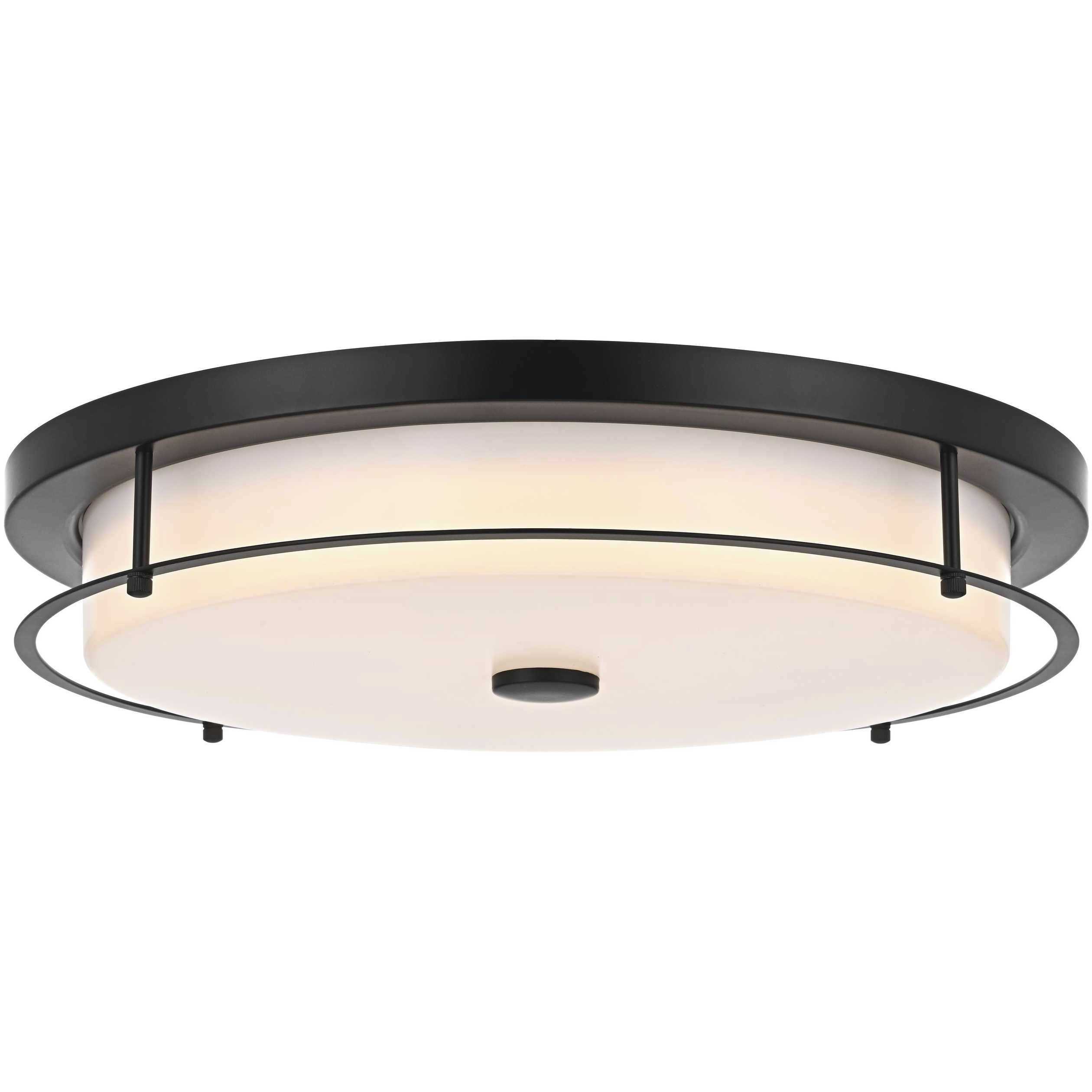Kolson 1 Light 20 inch Black Flush Mount Ceiling Light
