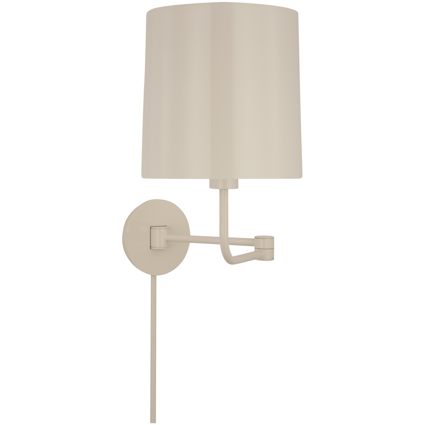 Barbara Barry Go Lightly 8.75 inch 15 watt China White Swing Arm Wall Light