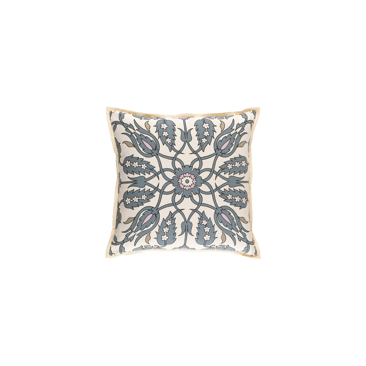 Vincent 20 X 20 inch Medium Gray and Blush Throw Pillow