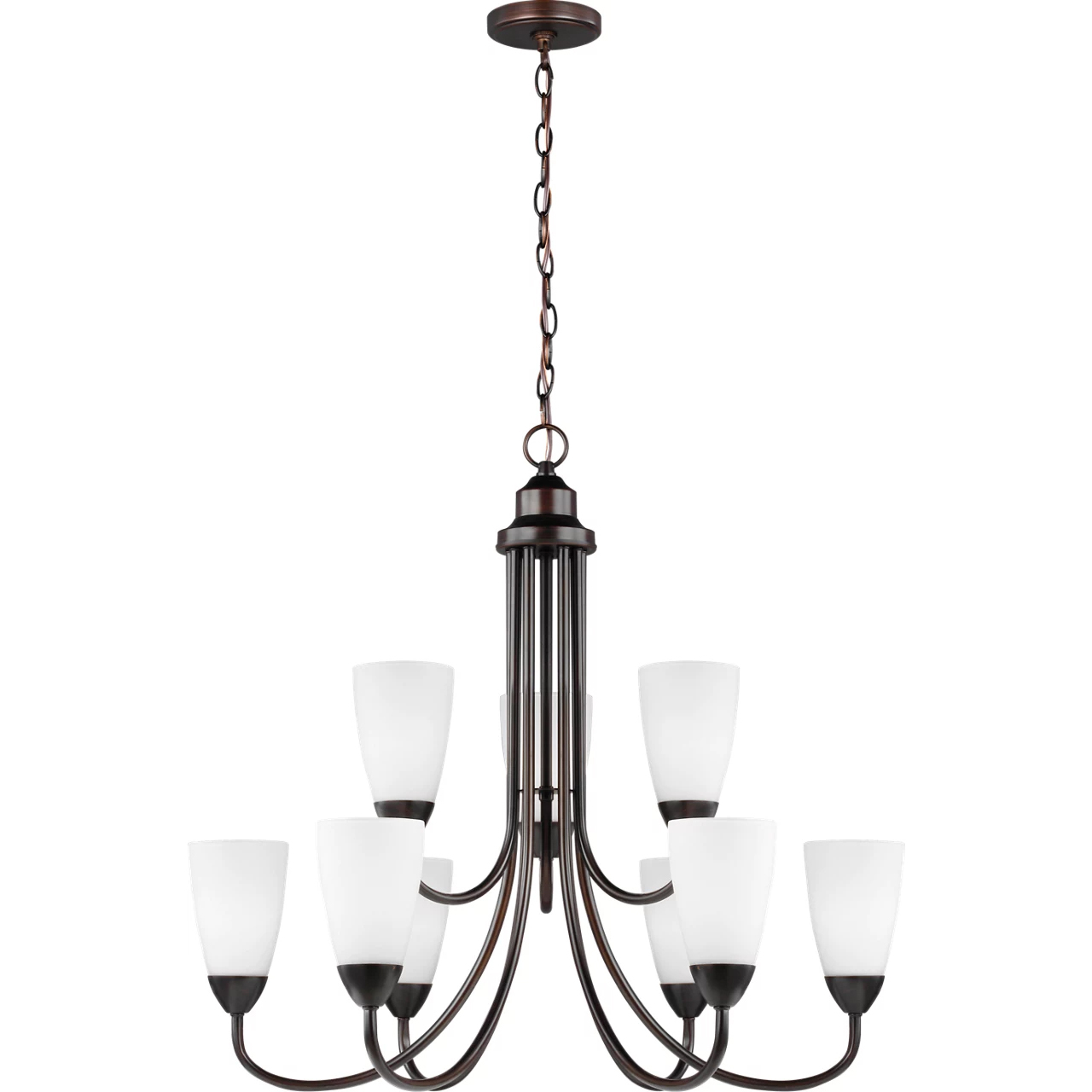 Seville 9 Light 28.88 inch Bronze Chandelier Ceiling Light