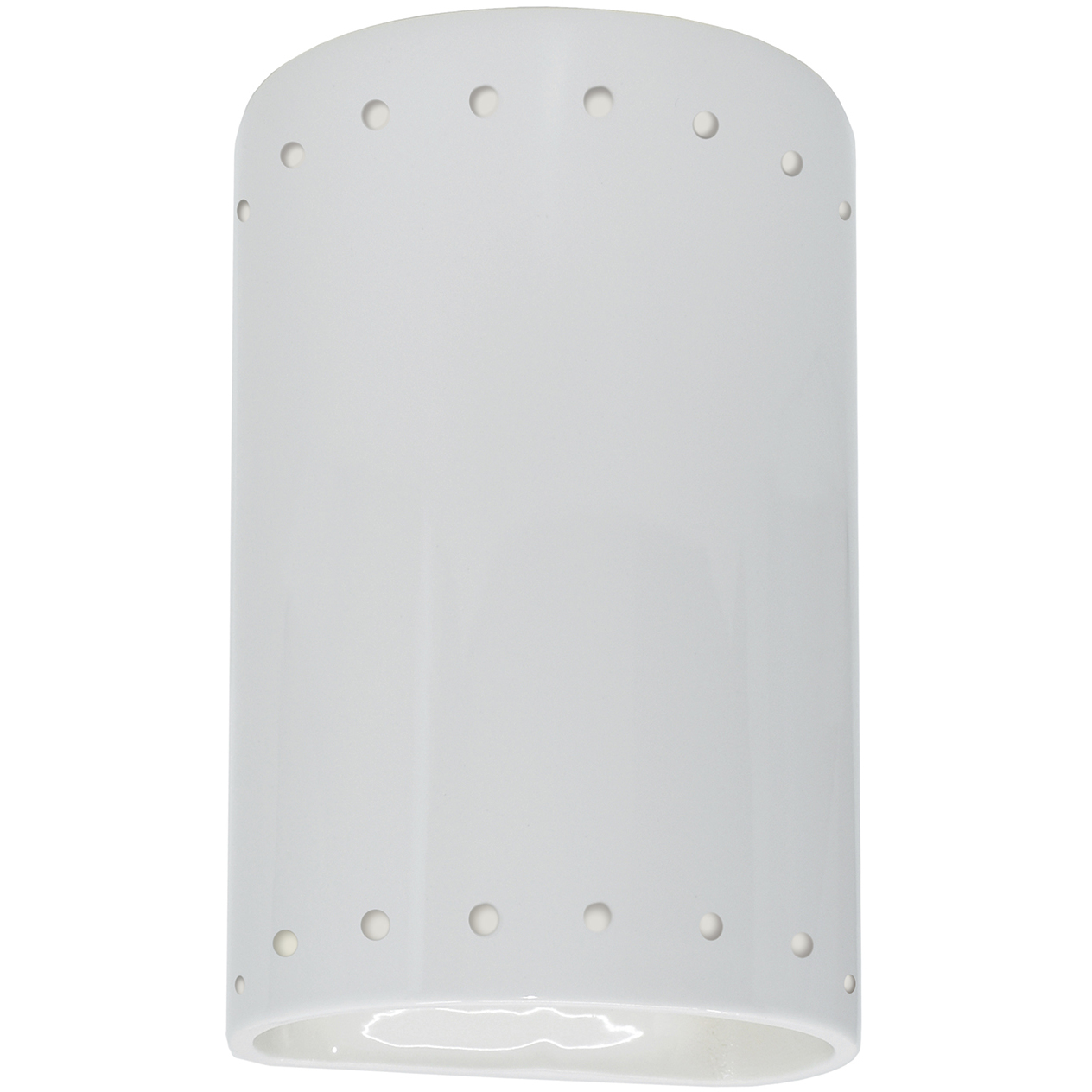 Ambiance 1 Light 9.5 inch Gloss White Outdoor Wall Sconce in Incandescent, Gloss White/Gloss White