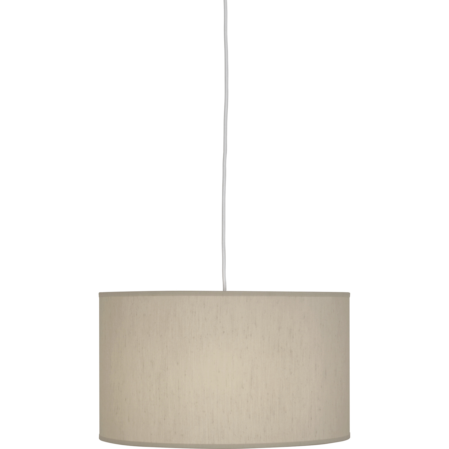 Elena 1 Light 18 inch Painted White Pendant Ceiling Light in Bone Dupioni