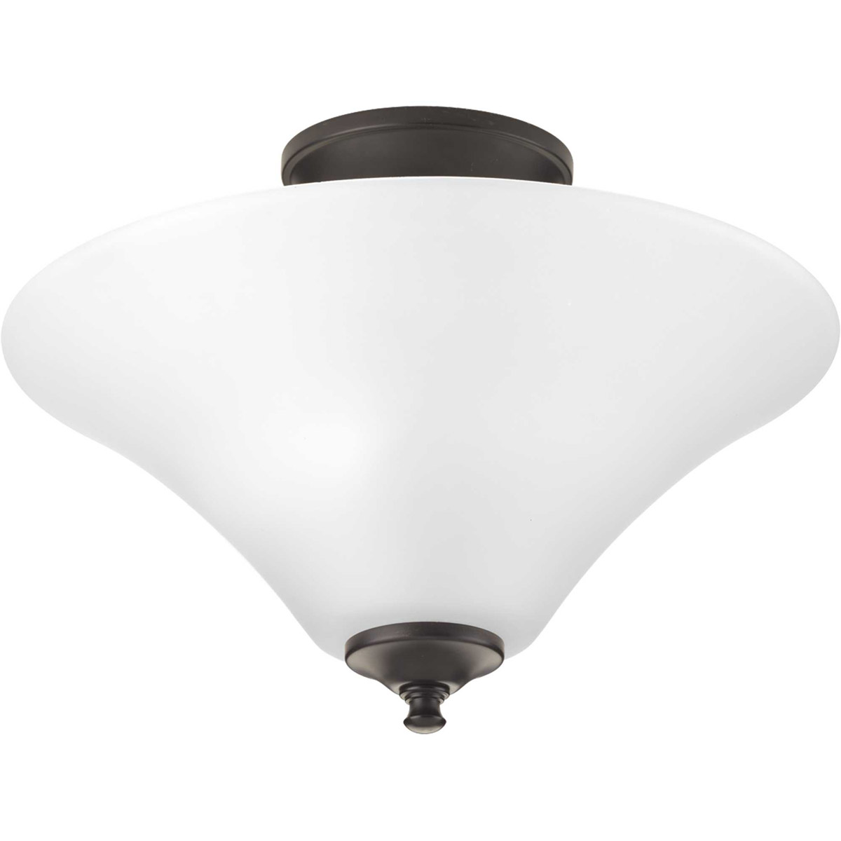 Eustacia 2 Light 13.31 inch Antique Bronze Semi-Flush Mount Ceiling Light