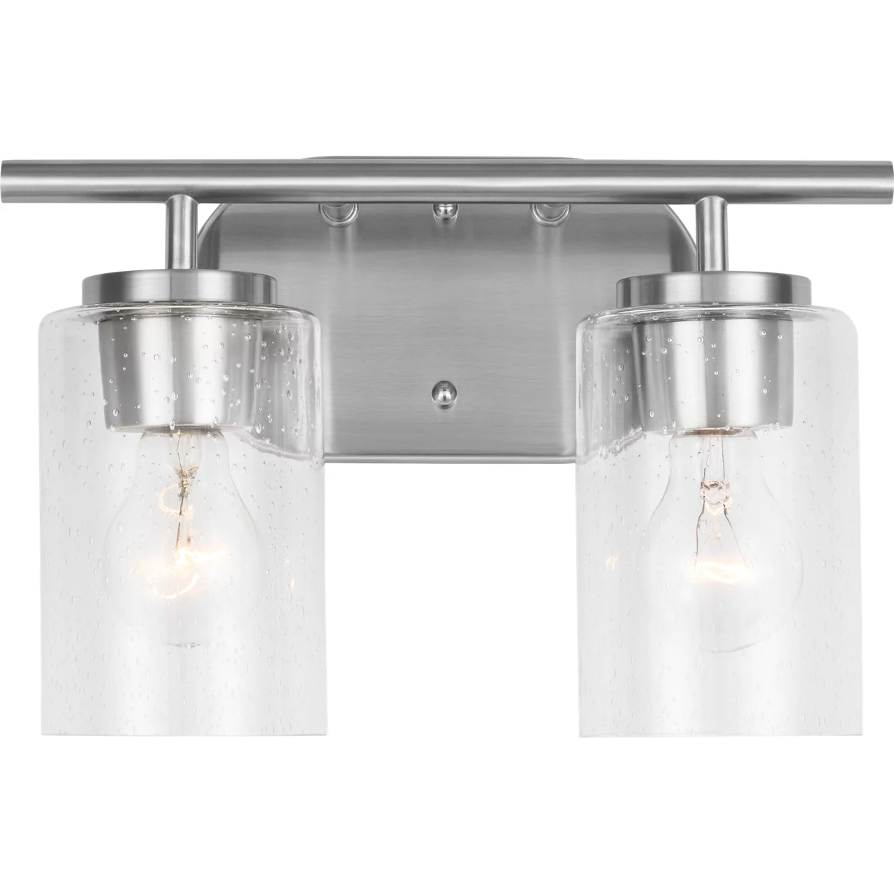 Oslo 2 Light 12.5 inch Brushed Nickel Wall Bath Fixture Wall Light