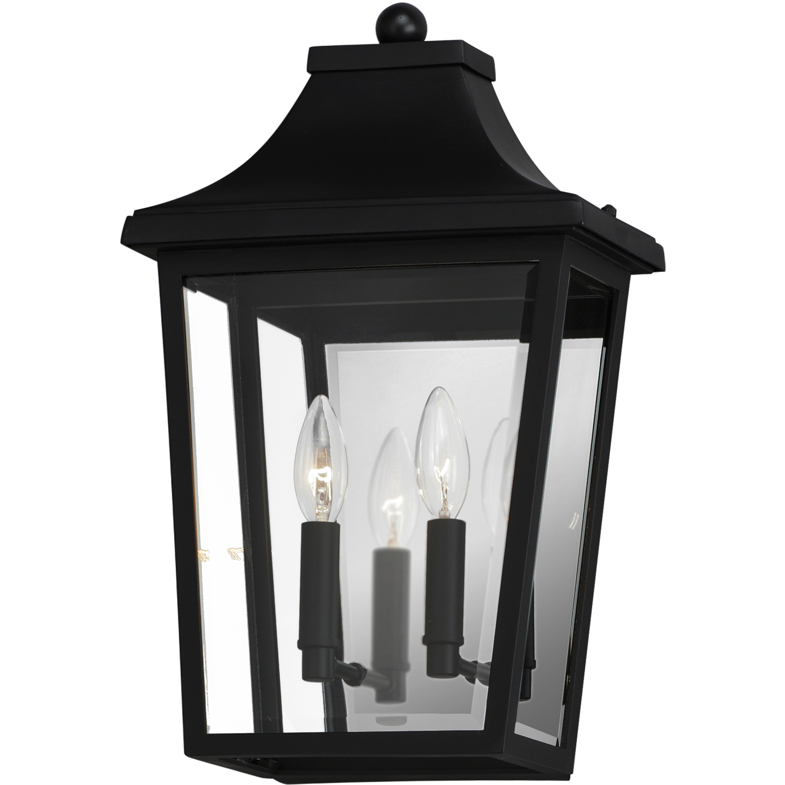 Sutton Place VX 2 Light 17 inch Black Outdoor Wall Mount