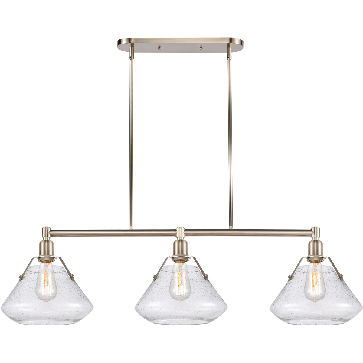 Luna LED 41.75 inch Satin Nickel Island Light Ceiling Light