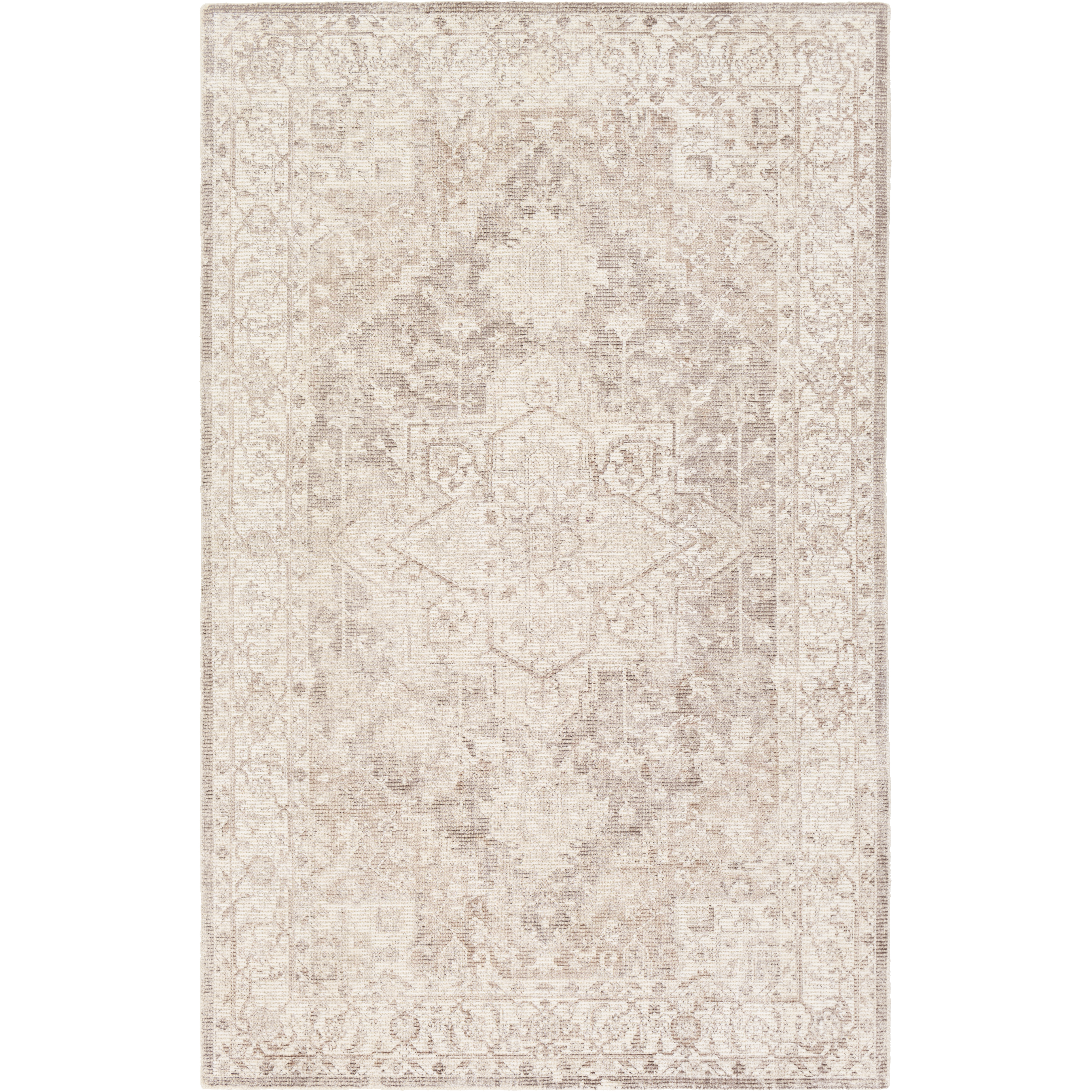 Emerson 90 X 60 inch Medium Brown Rug, Rectangle