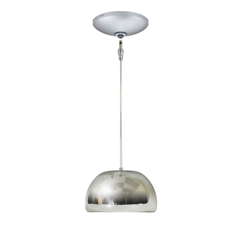 Envisage Vi 1 Light 8 inch Satin Nickel Mini Pendant Ceiling Light in Chrome