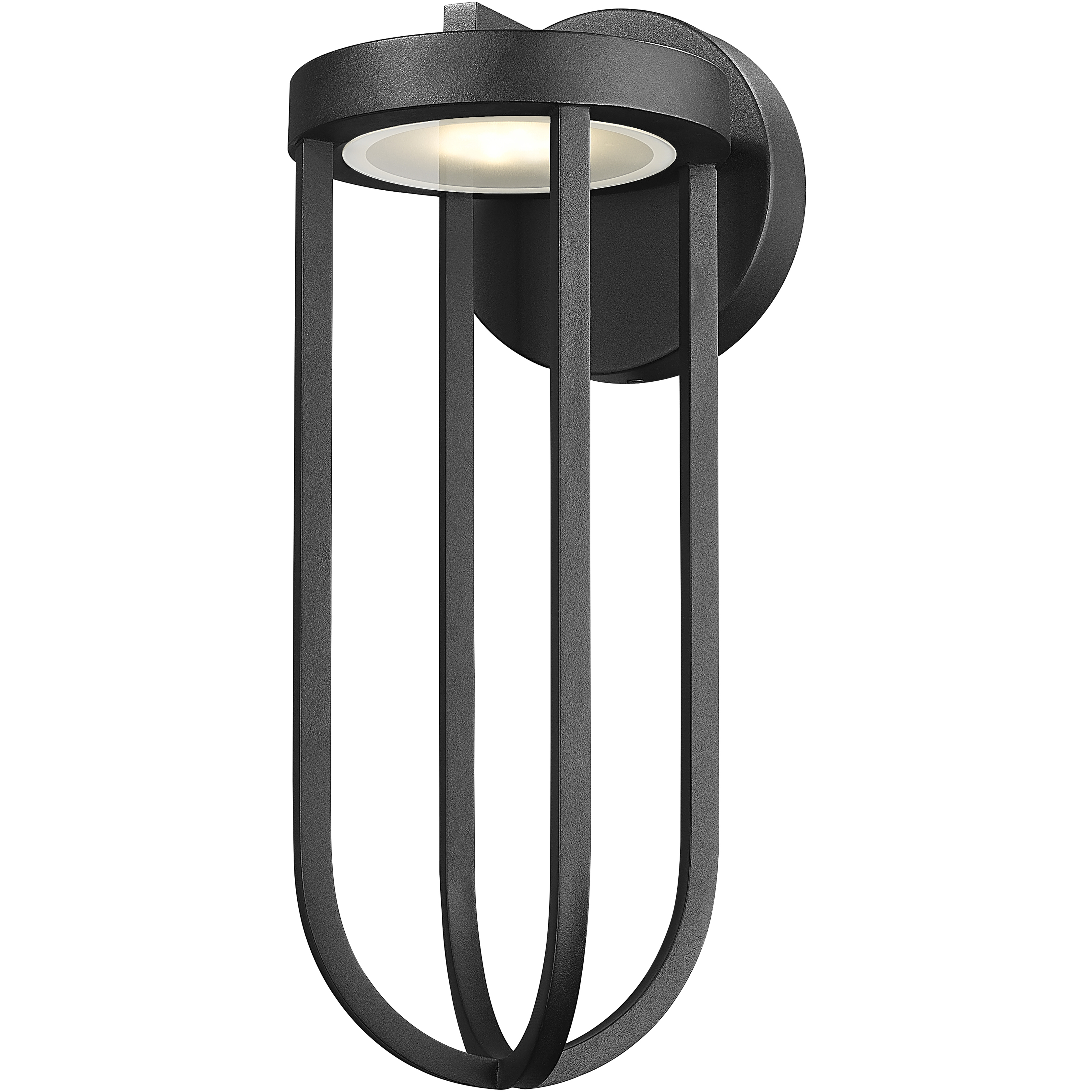 Leland LED 18 inch Sand Black Outdoor Wall Light