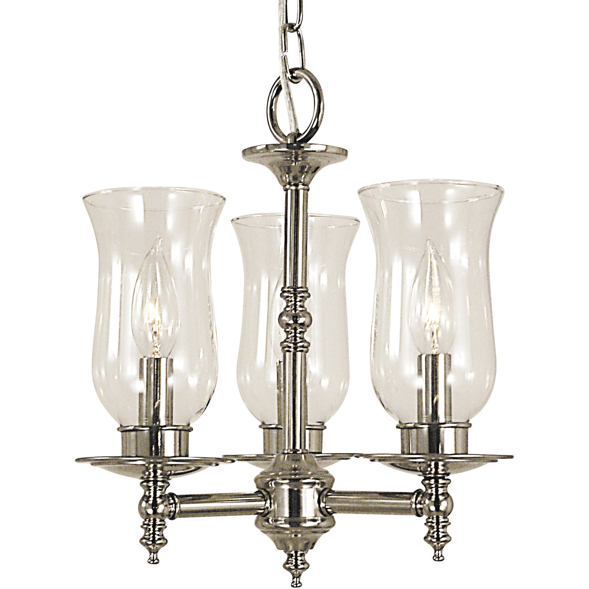Sheraton 3 Light 13 inch Mahogany Bronze Mini Chandelier Ceiling Light