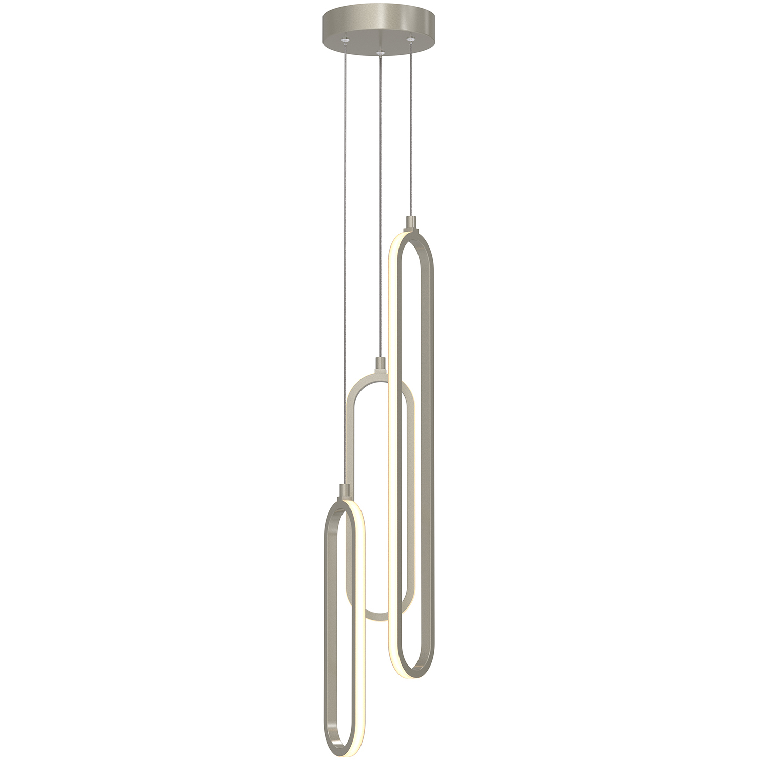 Sienna LED 6 inch Painted Nickel Pendant Ceiling Light in 3, 22.75 in