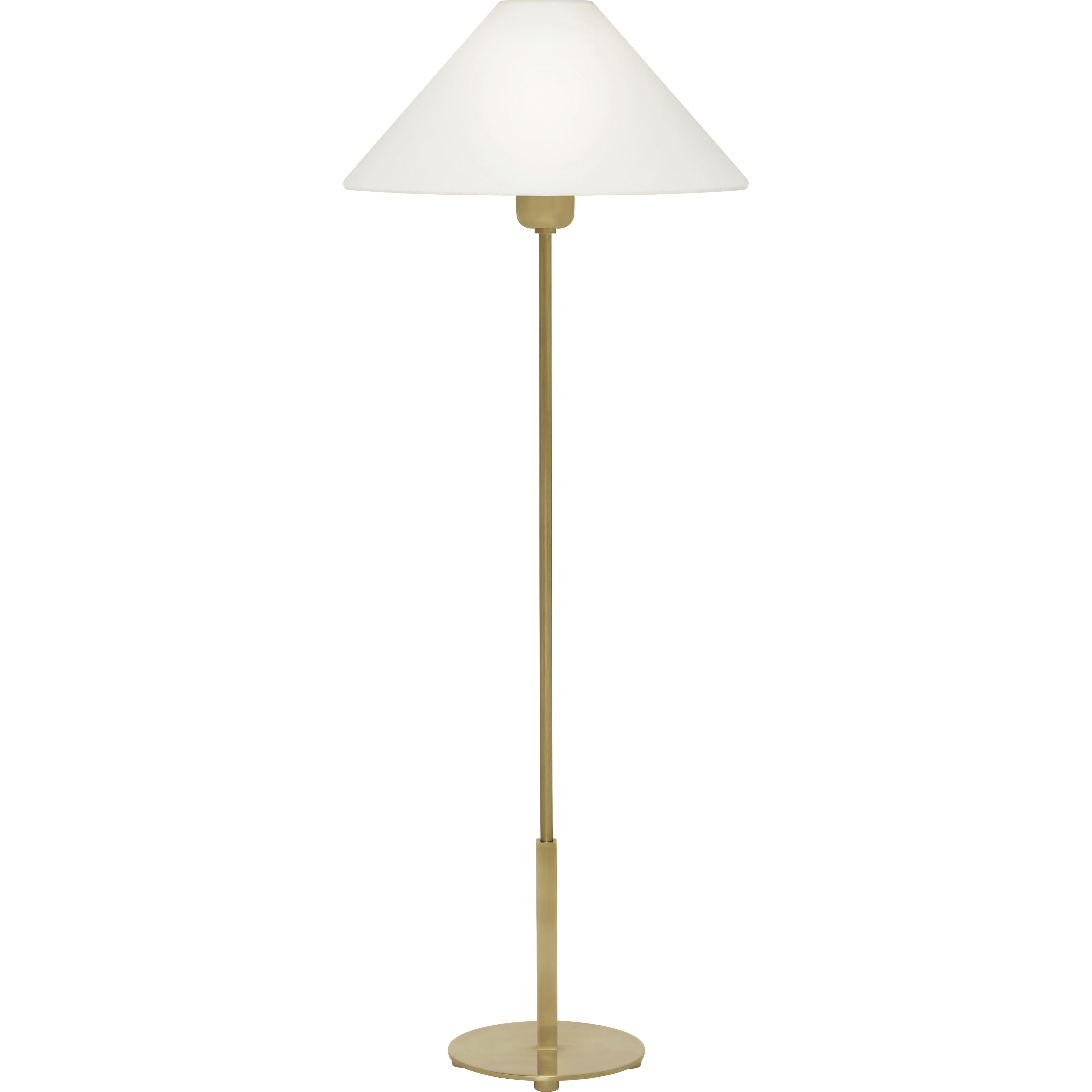 J. Randall Powers Hackney 31.75 inch 40 watt Hand-Rubbed Antique Brass Buffet Lamp Portable Light in Linen