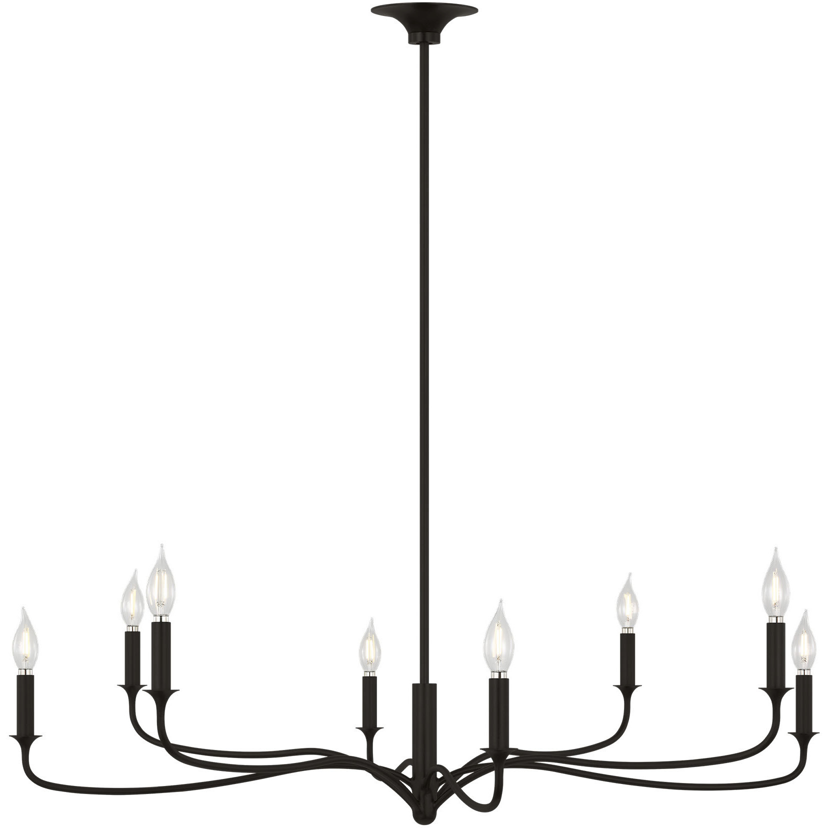 Alexa Hampton Chatsworth 8 Light 42 inch Aged Iron Chandelier Ceiling Light